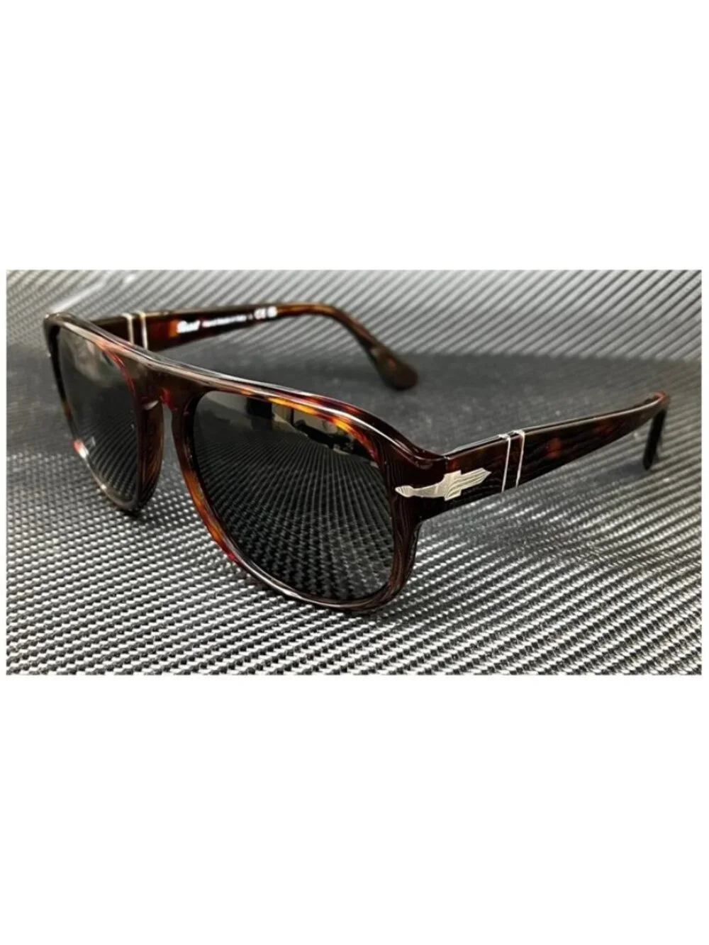 New Persol Men Brown Havana Sunglasses 57-18-145